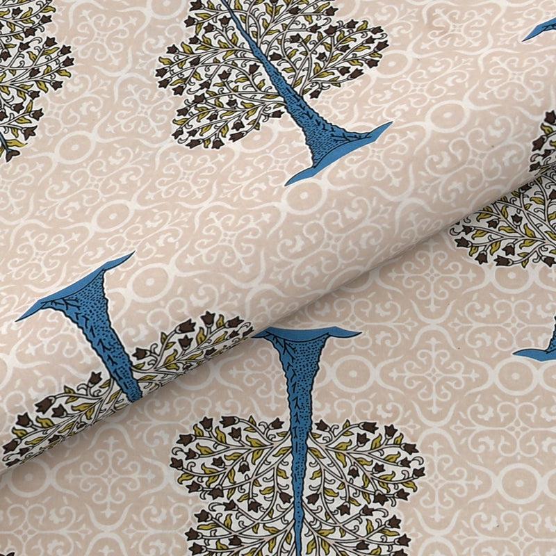 Buy Geetika Printed Bedsheet - Beige Bedsheets from Vaaree