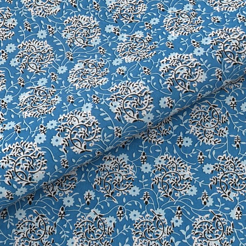 Buy Tuhin Ethnic Bedsheet - Blue Bedsheets from Vaaree