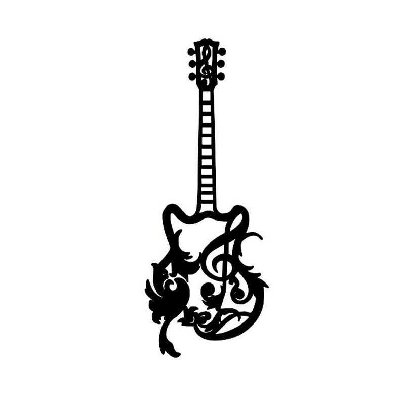 Wall Accents - Artistic Guitar Black Wall Art