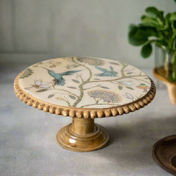 Cake Stand - Nector Garden Mangowood Cake Stand