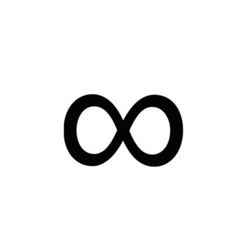 Wall Accents - Infinity Symbol Black Wall Art