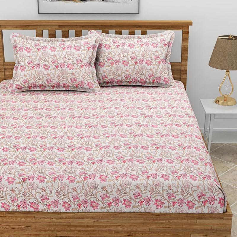 Buy Philox Floral Bedsheet - Pink Bedsheets from Vaaree