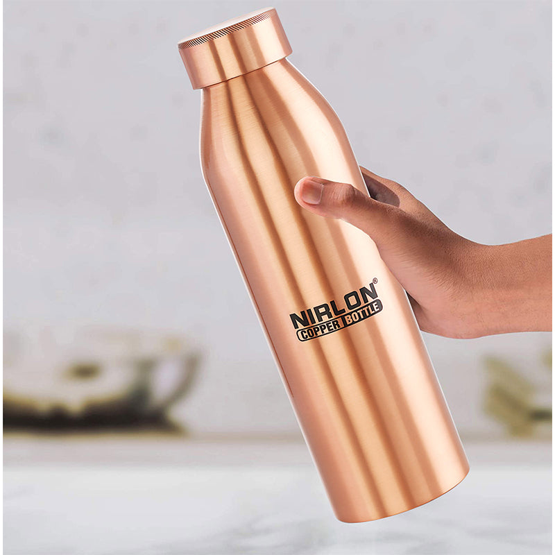 Buy Trivana Copper Water Bottle - 950 ML Bottle from Vaaree