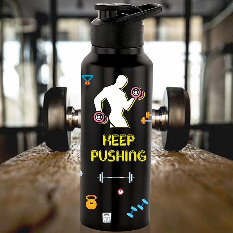 Buy Keep Pushing Water Bottle - 750 ML Bottle from Vaaree