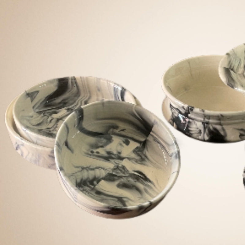 Buy Derine Ceramic Serveware - Six Piece Set Bowl from Vaaree