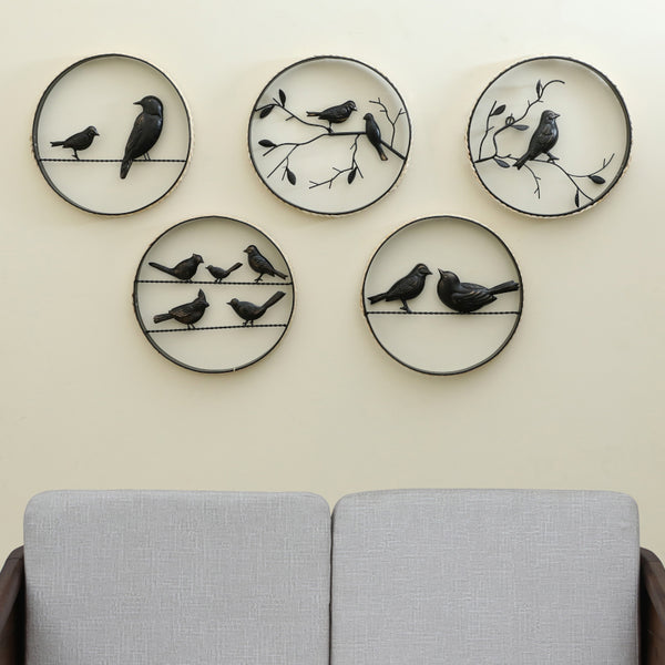 Wall Accents - Birdie Nook Wall Decor - Set Of Five