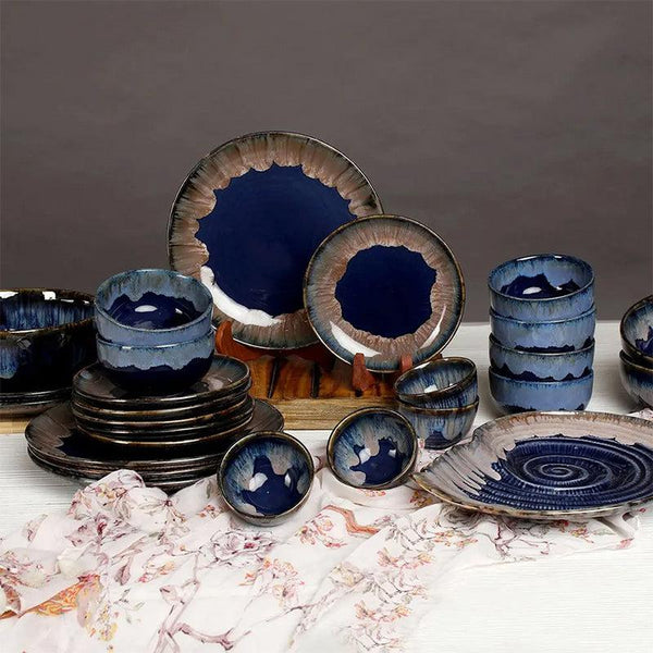 Buy Halmi Handmade Dinner Set - Twenty Eight Piece Set Dinner Set from Vaaree