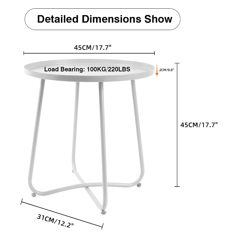 Buy Ima Accent Table - White Side & Bedside Tables from Vaaree