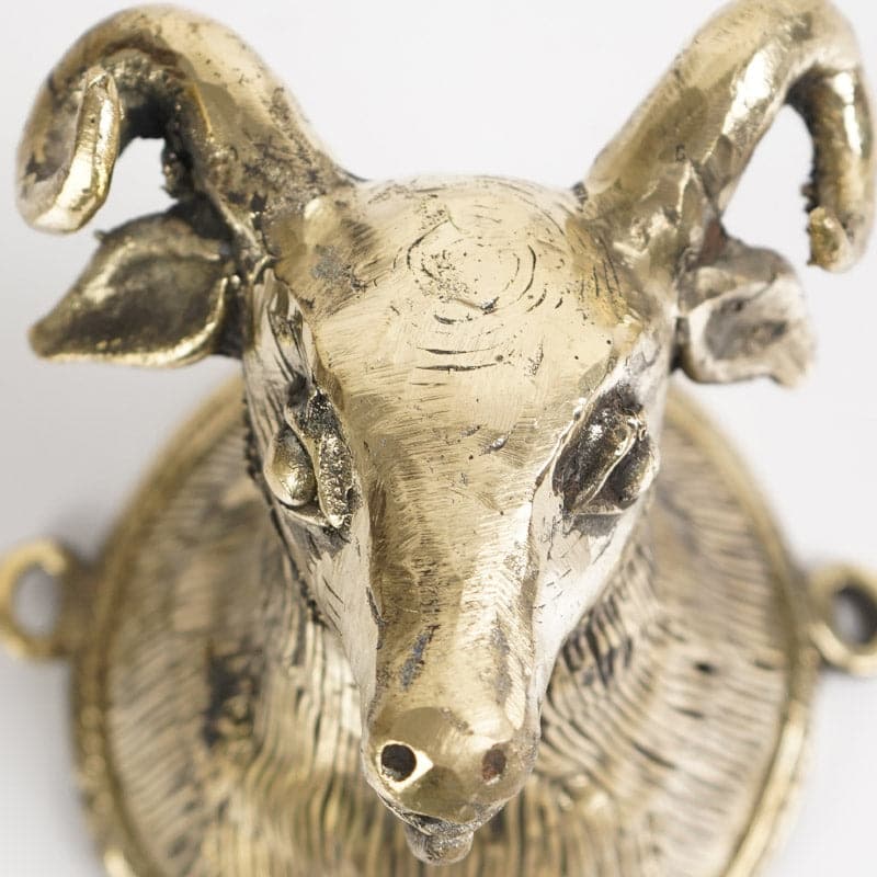 Wall Accents - Antique Goat Wall Hanging