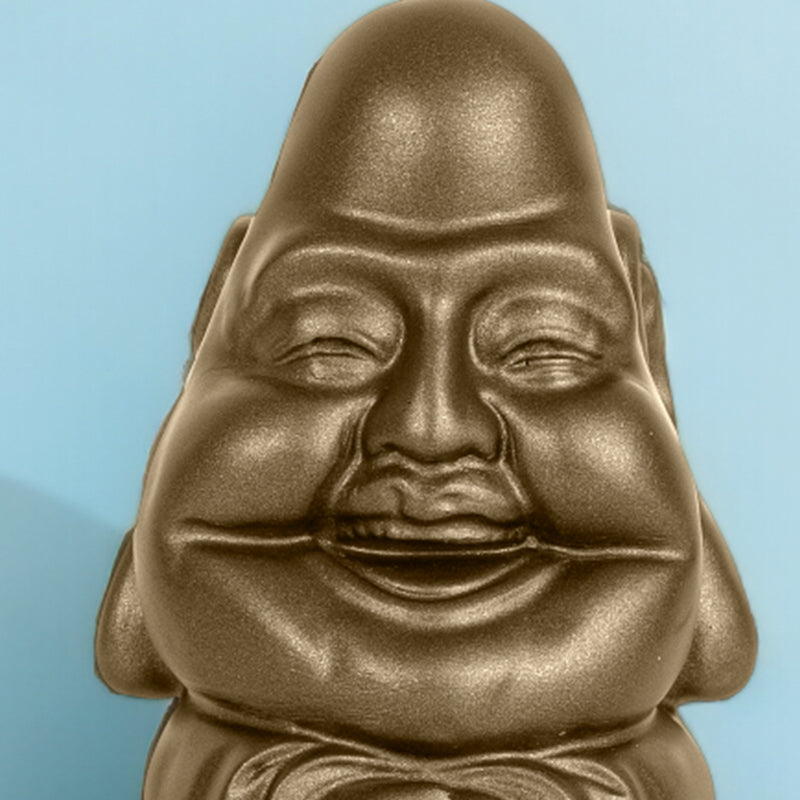 Buy Osha Mini Smiling Buddha Showpiece - Bronze Showpiece from Vaaree