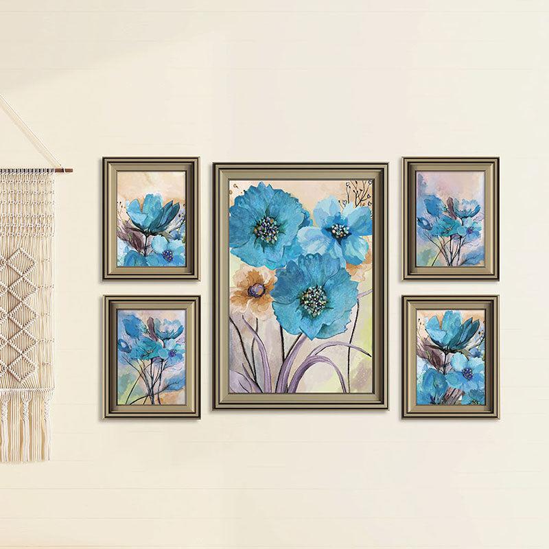 Buy Celosia Bloom Wall Art - Set Of Five Wall Art & Paintings from Vaaree