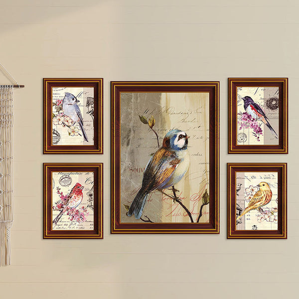 Wall Art & Paintings - Chirpy Beaks Wall Art - Set Of Five