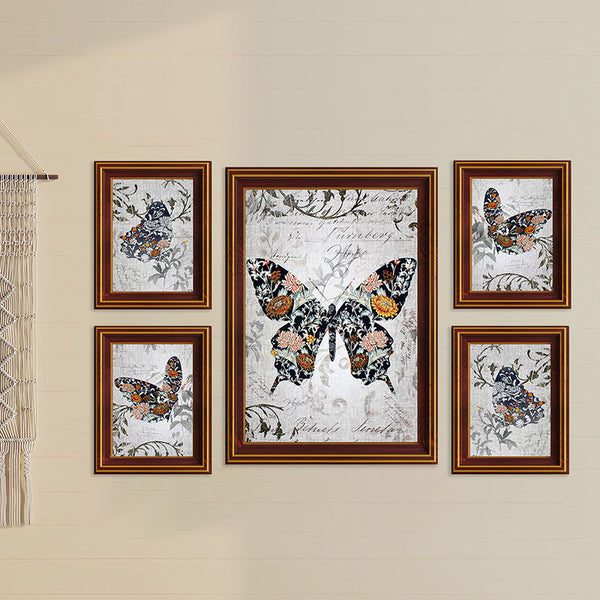 Wall Art & Paintings - Flutterby Wall Art - Set Of Five