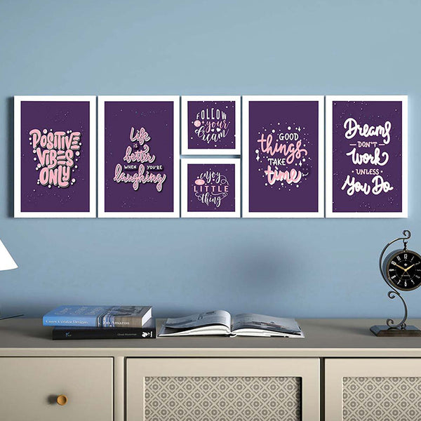 Wall Art & Paintings - Dream High Wall Art - Set Of Six