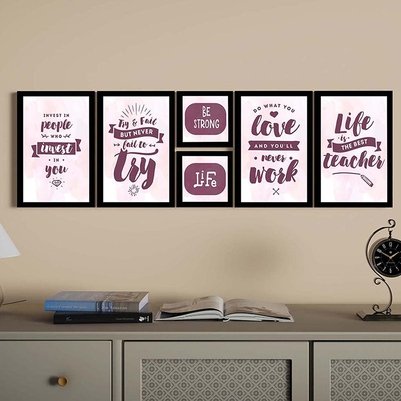 Wall Art & Paintings - Life Lessons Wall Art - Set Of Six