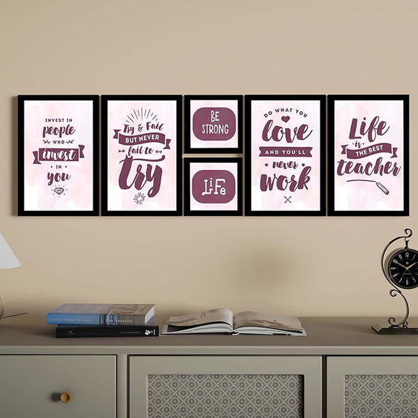 Wall Art & Paintings - Life Lessons Wall Art - Set Of Six