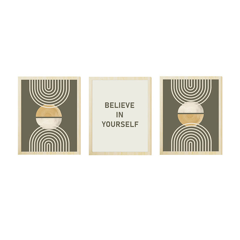 Wall Art & Paintings - Believe Abtract Wall Art - Set Of Three