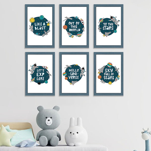 Wall Art & Paintings - Hello Universe Wall Art - Set Of Three