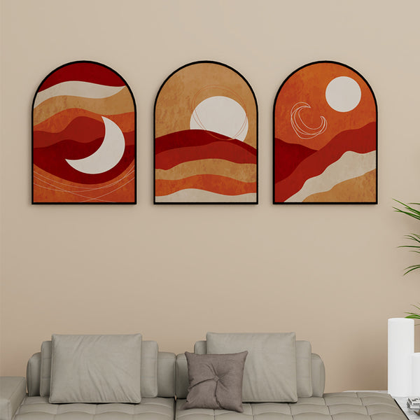 Wall Art & Paintings - Journey Of The Stars Wall Painting - Set Of Three