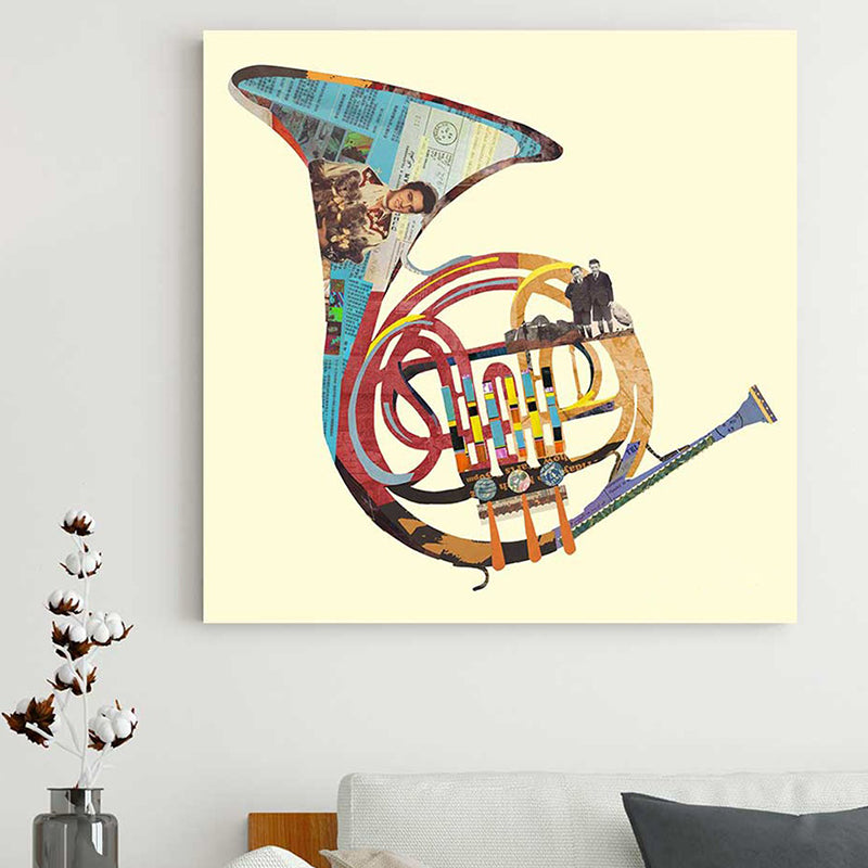 Wall Art & Paintings - French Horn Wall Painting