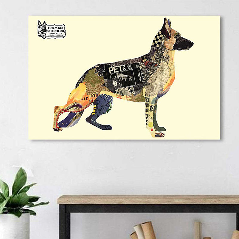 Buy German Sheperd Wall Painting Wall Art & Paintings from Vaaree