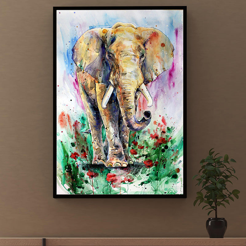 Wall Art & Paintings - Grand Tusker Wall Painting