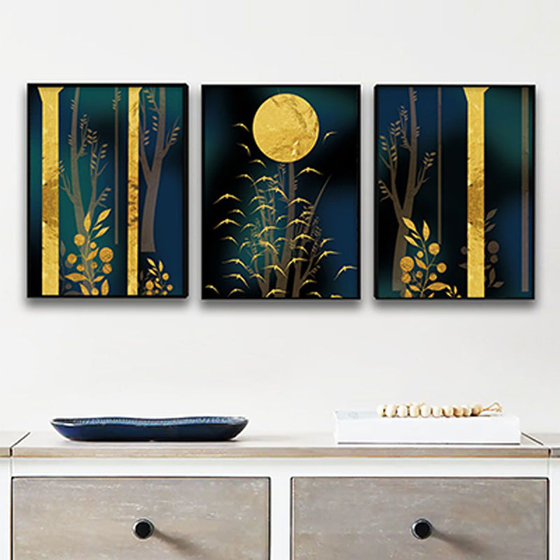 Wall Art & Paintings - Moonlit Mist Wall Painting - Set Of Three