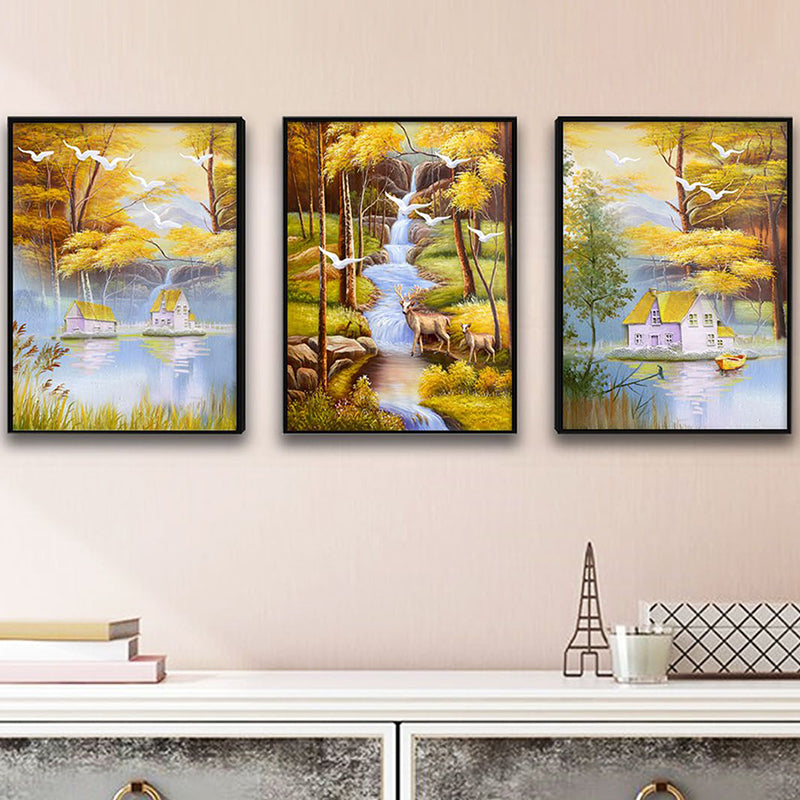 Wall Art & Paintings - By The River Wall Painting - Set Of Three