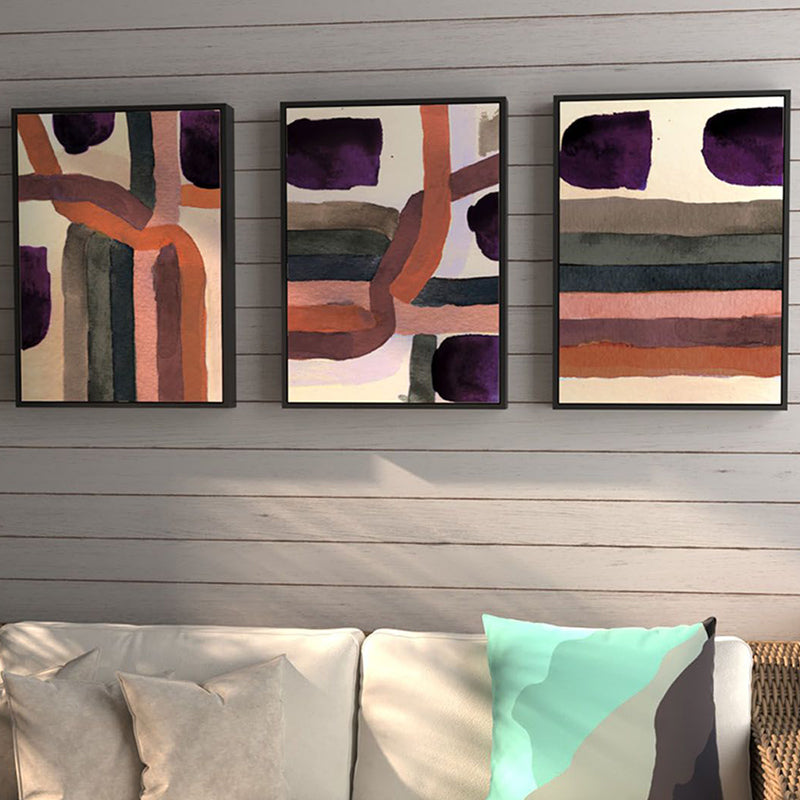 Wall Art & Paintings - Elma Abstract Wall Painting - Set Of Three