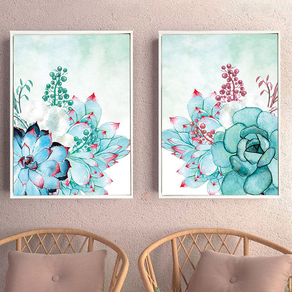 Wall Art & Paintings - Peony Cluster Wall Painting - Set Of Two