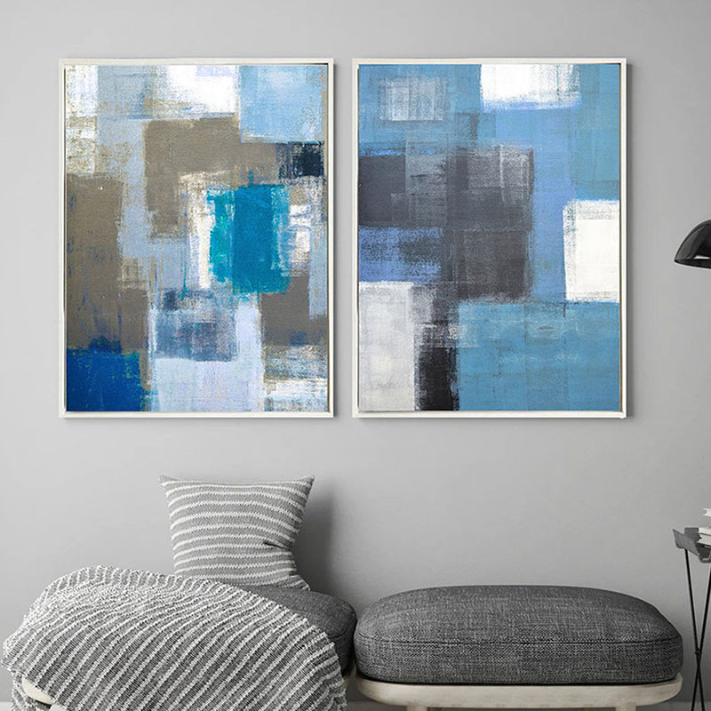 Wall Art & Paintings - Chroma Block Wall Painting - Set Of Two