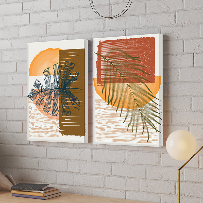 Wall Art & Paintings - Aveta Abstract Wall Painting - Set Of Two