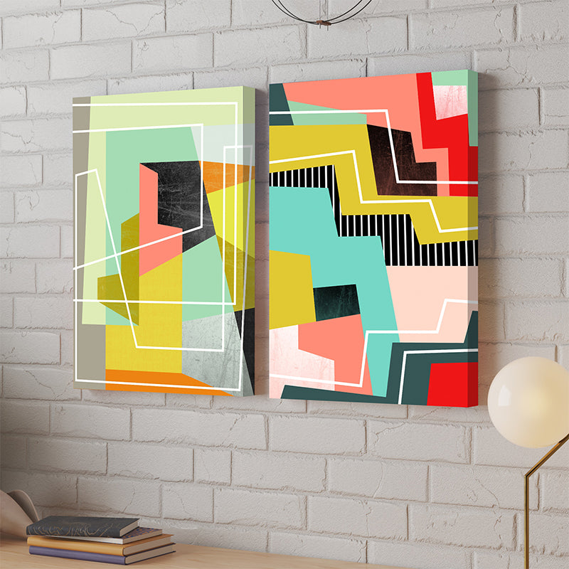 Wall Art & Paintings - Satra Abstract Wall Painting - Set Of Two