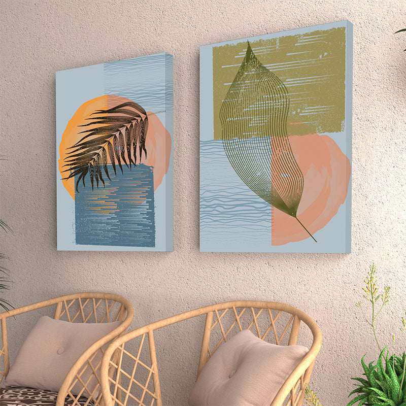 Wall Art & Paintings - Alecto Abstract Wall Painting - Set Of Two