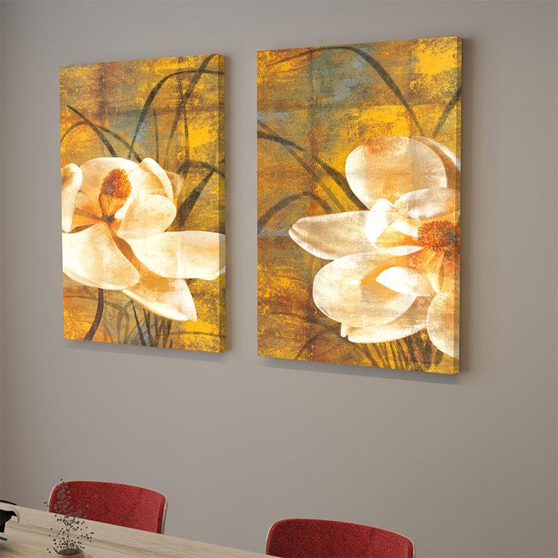 Buy Livo Flora Wall Painting - Set Of Two Wall Art & Paintings from Vaaree