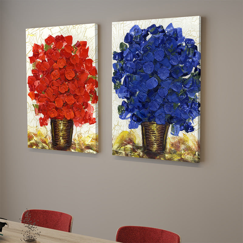 Wall Art & Paintings - Bloom Bunch Wall Painting - Set Of Two