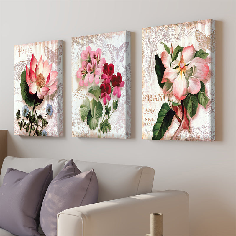 Wall Art & Paintings - Hendo Bloom Wall Painting - Set Of Three