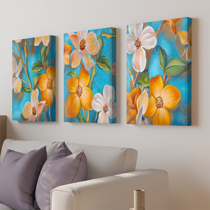 Wall Art & Paintings - Ancano Flora Wall Painting - Set Of Three