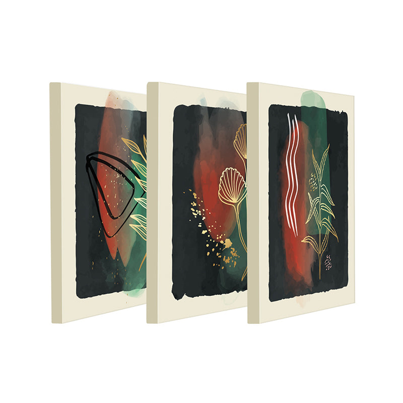 Wall Art & Paintings - Arma Abstract Wall Painting - Set Of Three