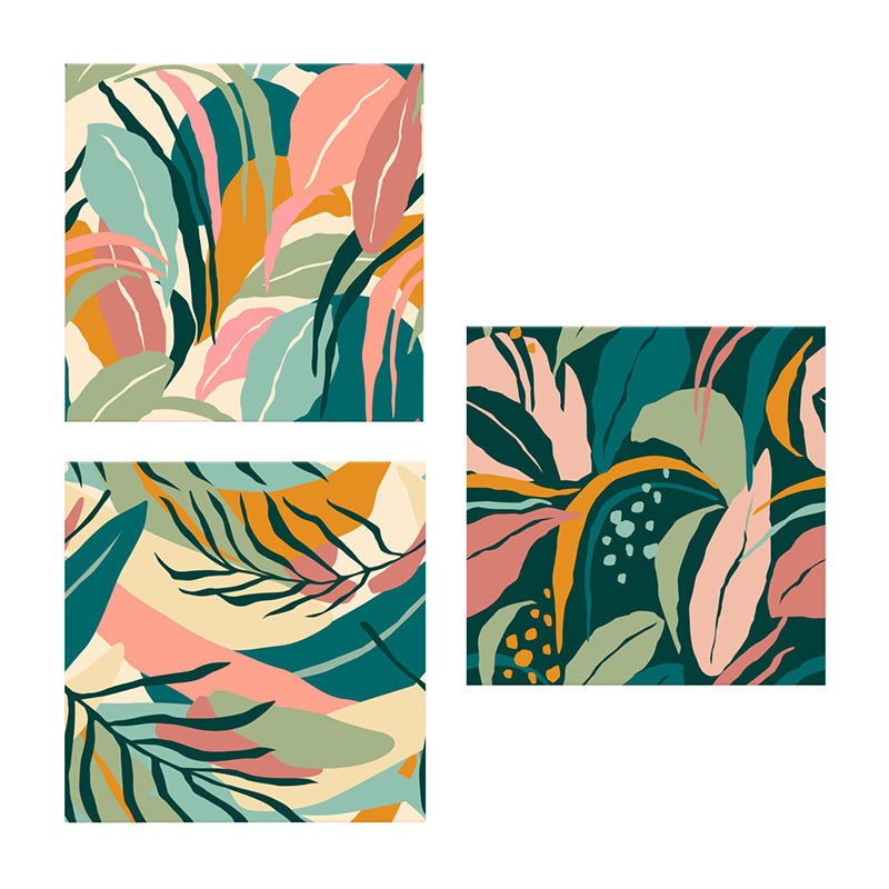 Wall Art & Paintings - Pastel Jungle Wall Painting - Set Of Three