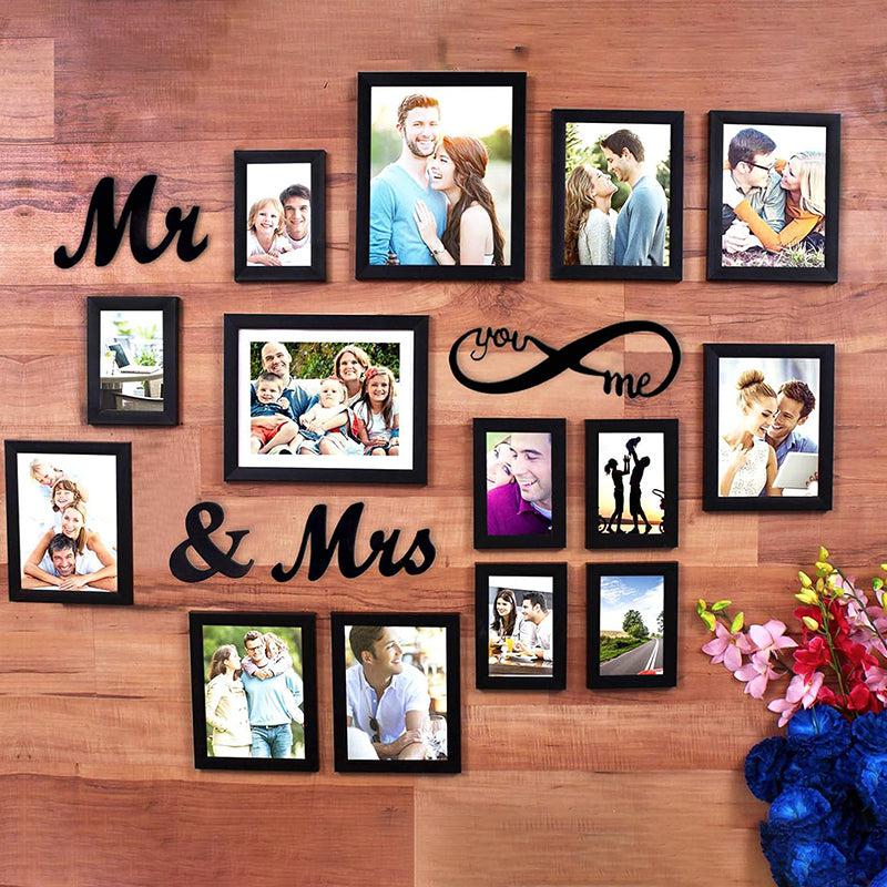 Buy Mr & Mrs Vito Photo Frame - Set Of Fourteen Photo Frames from Vaaree