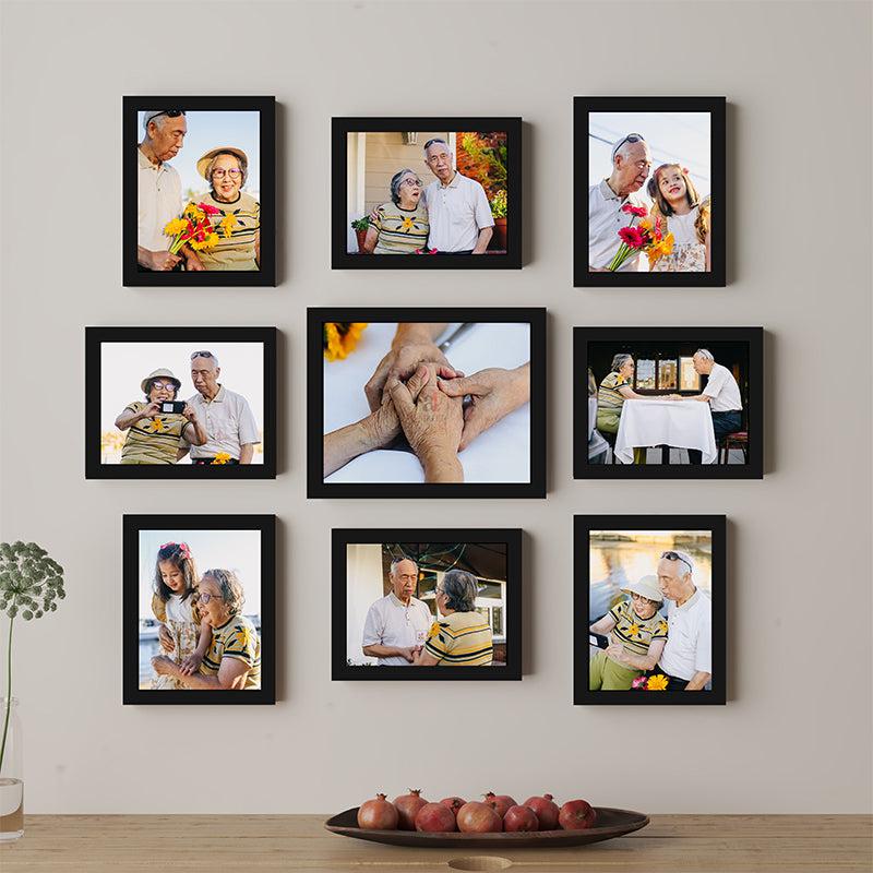 Buy Aria Photo Frame - Set Of Nine Photo Frames from Vaaree