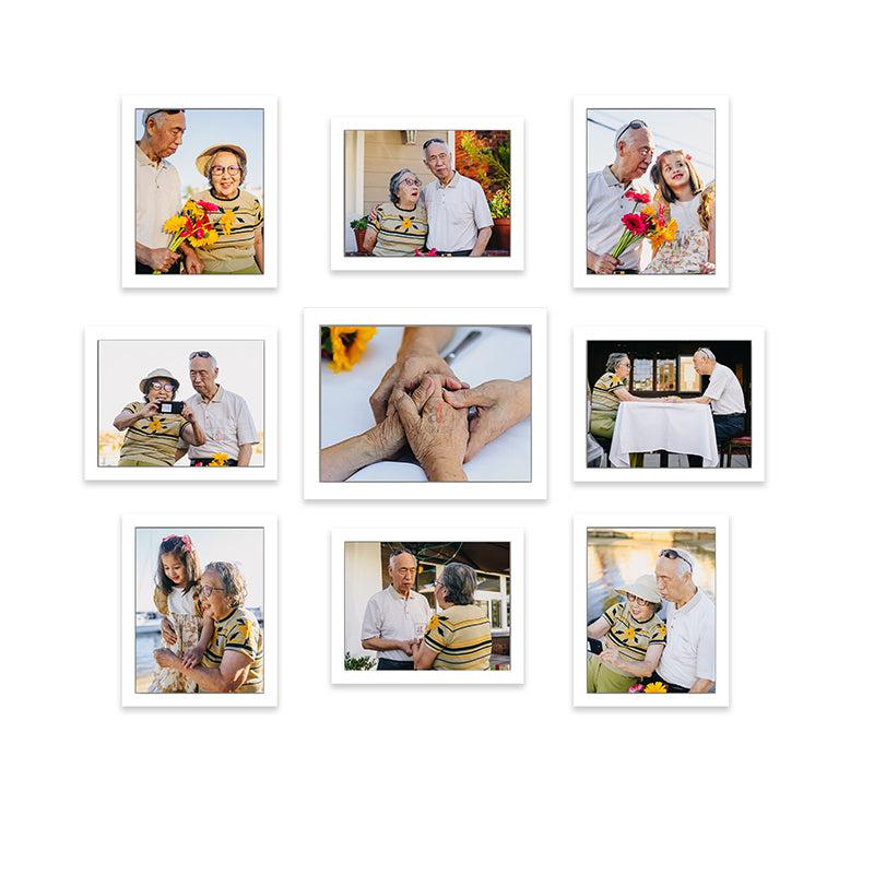 Buy Elyse Photo Frame - Set Of Nine Photo Frames from Vaaree