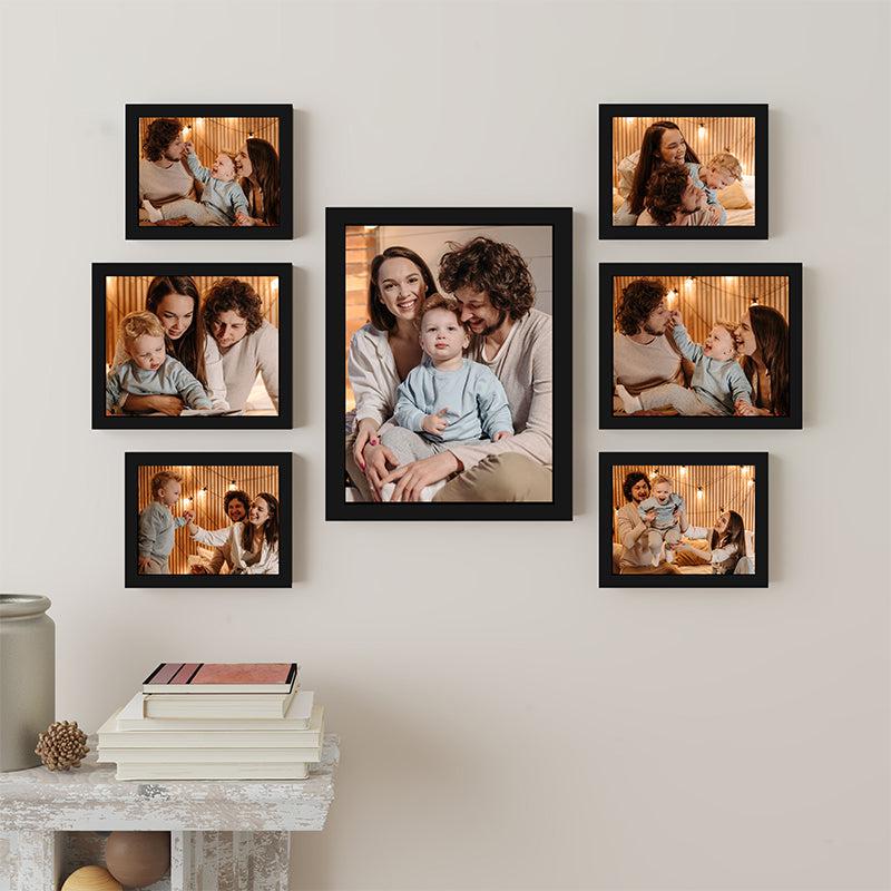 Buy Freya Photo Frame - Set Of Seven Photo Frames from Vaaree