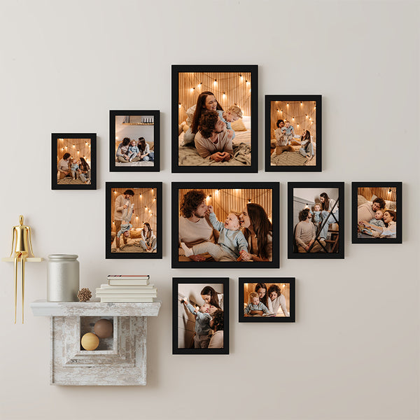 Buy Alina Photo Frame - Set Of Ten Photo Frames from Vaaree