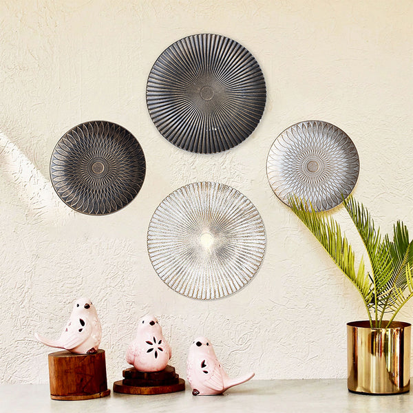 Wall Accents - Carina Orbit Wall Accent (Black & Grey) - Set Of Four