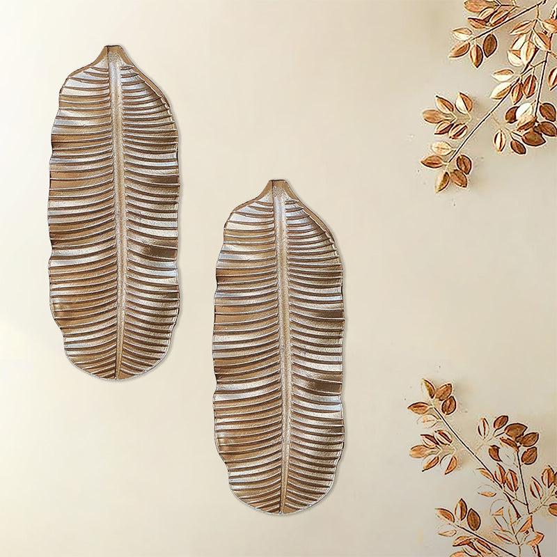 Buy Foliage Opulence Wall Accent - Set Of Two Wall Accents from Vaaree