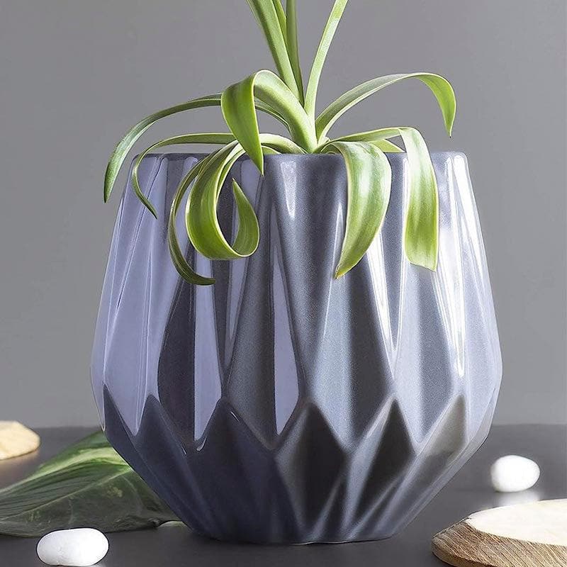 Buy Ugaoo Precious Horcrux Ceramic Pot - Grey Pots & Planters from Vaaree