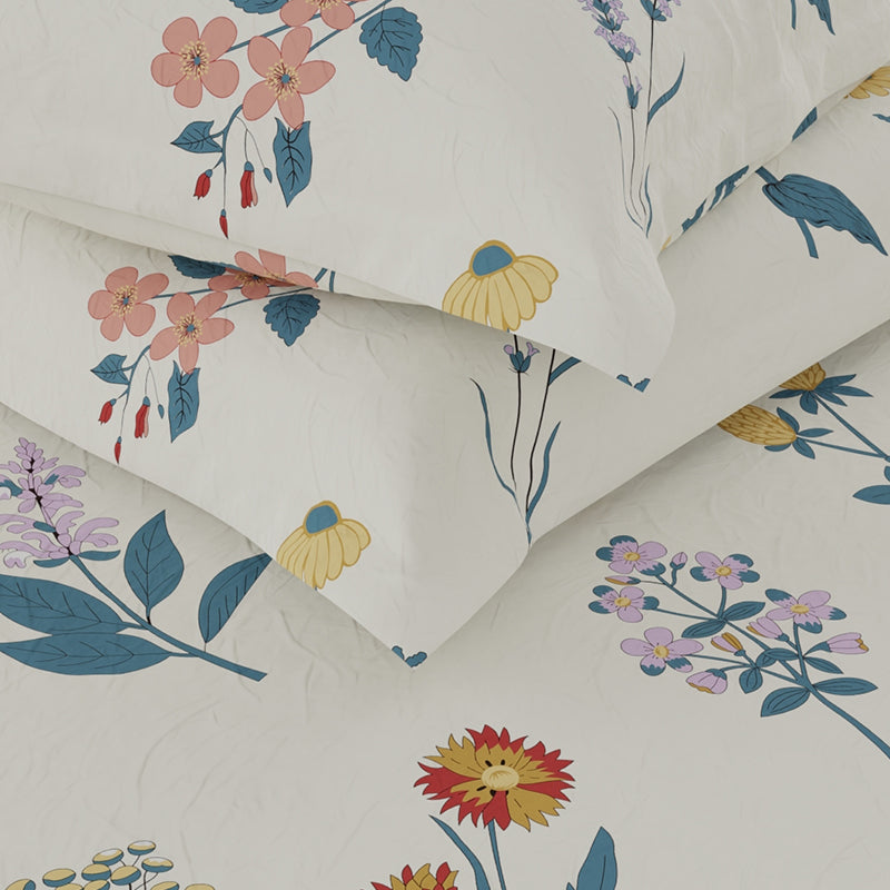 Buy Leah Floral Bedsheet Bedsheets from Vaaree