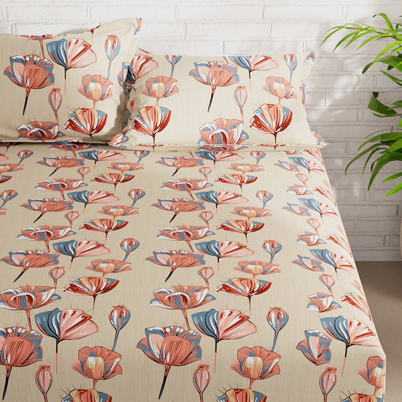 Buy Canna Floral Bedsheet Bedsheets from Vaaree